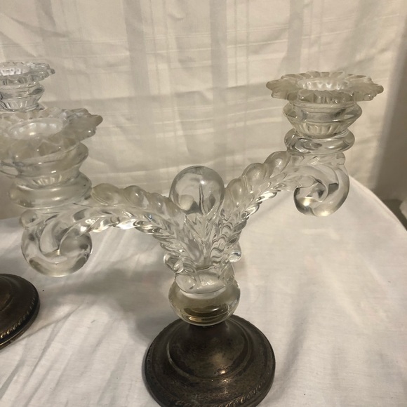 Sterling Silver Weighted Cambridge Candle Holder. - Picture 14 of 16